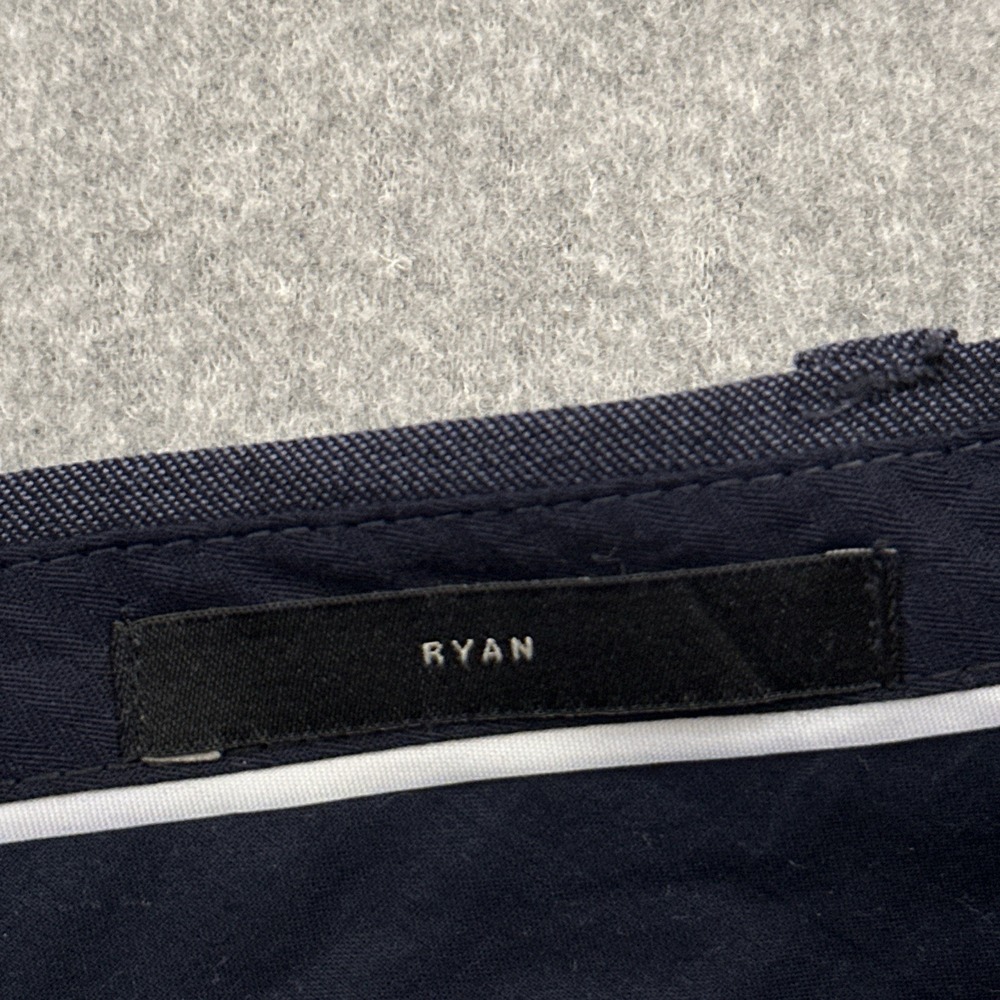 Banana Republic Ryan Slim Straight Fit Lightweight Wool Blend Pant Womens 4 Blue - Picture 4 of 13